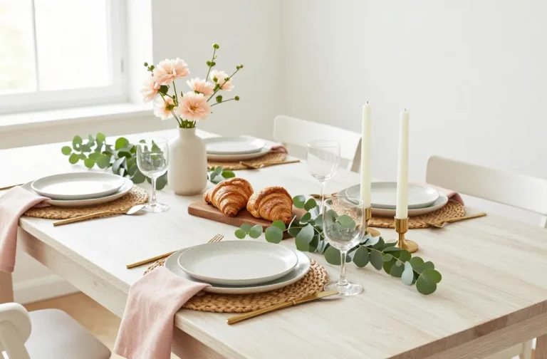 Fresh Chic 3 Natural Spring Table Decor with Wood, Greenery, and Soft Colors 2026!