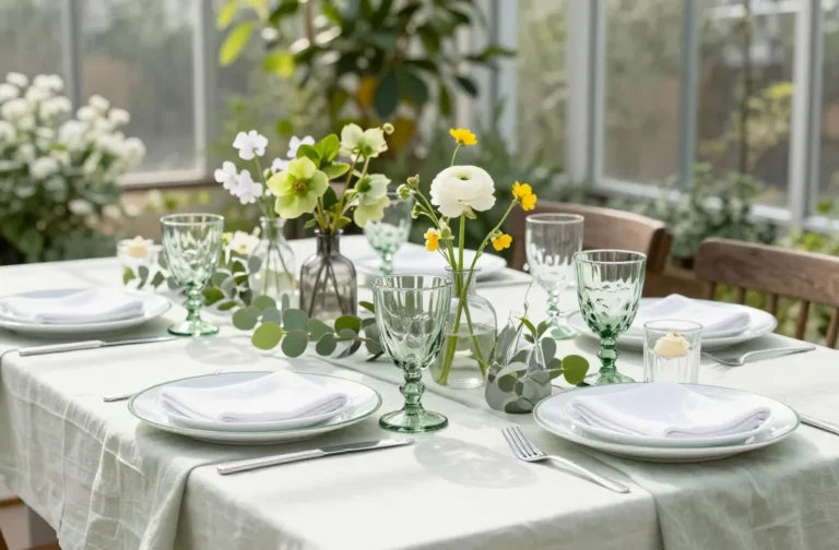 Viral Ideas 3 Green Botanical Spring Table Decor Inspired by Nature 2026!