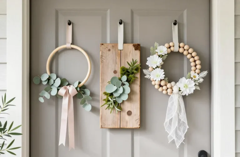 Viral 3 Natural Spring Door Hanger Ideas with Wood, Greenery, and Soft Colors 2026!
