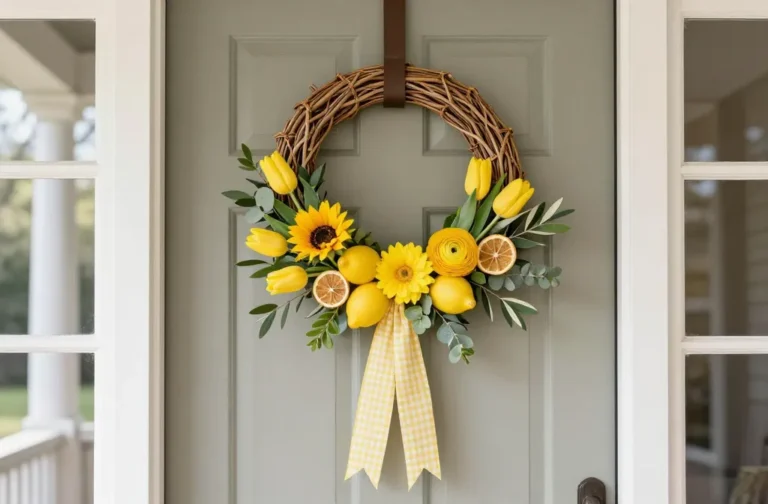 Viral 4 Yellow Flower Spring Wreath Ideas to Brighten Your Front Door 2026!