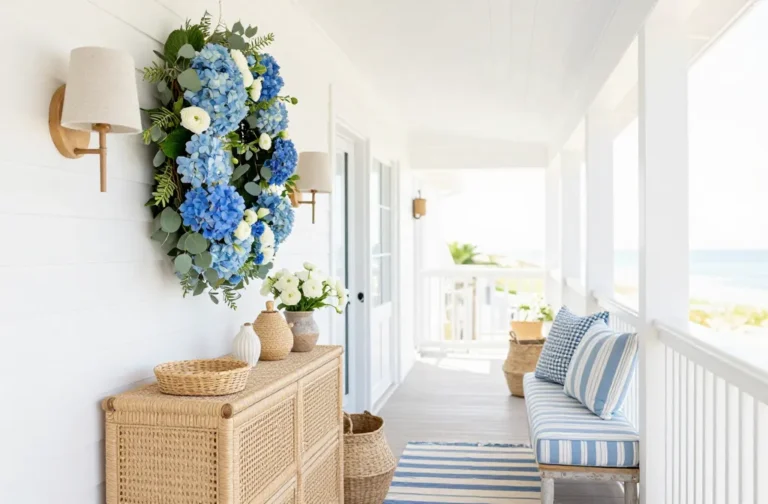 Viral Home Refresh 5 Blue Floral Spring Wreath Ideas with Fresh Blossom Accents 2026!