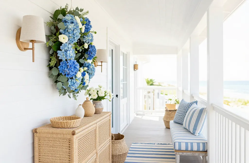 Viral Home Refresh 5 Blue Floral Spring Wreath Ideas with Fresh Blossom Accents 2026!